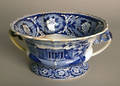 Historic blue porcelain open tureen