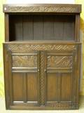 Kensington Furniture Jacobeanstyle Carved Oak Serving Cupboard