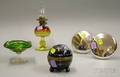 Five Assorted Art Glass Table and Accessory Items