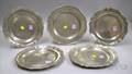 Five 18th Century German Pewter Plates