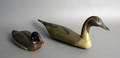 Two carved and painted duck decoys