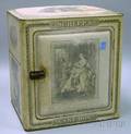 Schepps Lithograph Decorated Tin Cake Box