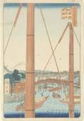 Hiroshige Inari Bridge and Minato Shrine Teppozu
