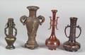 Four Bronze Vases