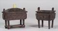 Two Bronze Censers