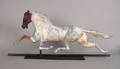 New England full bodied copper running horse weathervane 19th c