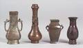 Four Bronze Vases