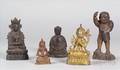 Lot of Five Buddhas