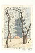 Taeji Asano Pagoda of Toji Temple in Winter