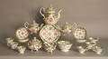 German or French painted porcelain tea service