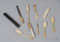 Group of Eight Bone and Ivory Medical Instruments