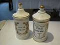 Two French Porcelain Pharmacy Jars