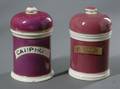 Two Porcelain Apothecary Jars