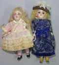 Two Small AllBisque Dolls