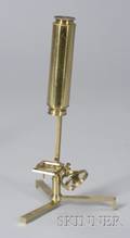 English Brass Compound Microscope