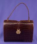 Brown Alligator Handbag Nettie Rosenstein