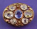 Arts  Crafts Sapphire Brooch H S Whitebeck