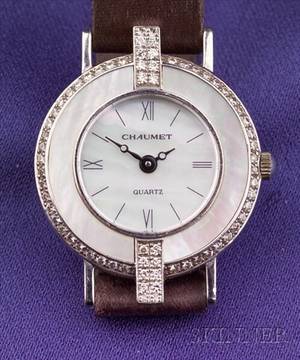 18kt White Gold Diamond and MotherofPearl Wristwatch Chaumet