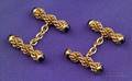 18kt Gold and Sapphire Cuff Links Boucheron Paris