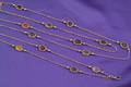Archaeological Revival 18kt Gold and Hardstone Intaglio Chain