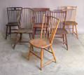Six Pennsylvania windsor chairs