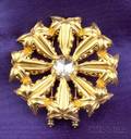18kt Gold and Rosecut Diamond Brooch Otto Jakob