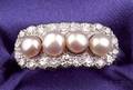 Platinum Pearl and Diamond Ring
