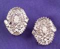 14kt White Gold and Diamond Earclips