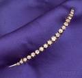 Antique Diamond Crescent Brooch