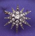 Antique Diamond Star Pin