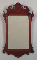Chippendale carved mahogany wall mirror 18th c