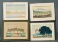 Charles William Bartlett British 18601940 Lot of Four Views Peking Gateway to Ming Tombs Taj Mahal