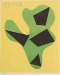 Hans Jean Arp French 18871966 Composition Yellow Green Black