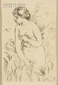 Pierre Auguste Renoir French 18411919 Baigneuse Debout a Mijambes