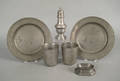 Two German pewter plates early 19th c