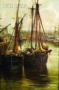 Charles James Lauder American 18401920 Gray Day in the Harbor