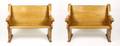 Matched Pair of Oak Church Pews