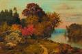 Joseph Morviller American 18001870 Autumn Landscape