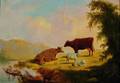 Attributed to Thomas Hewes Hinckley American 18131896 Cattle and Sheep at Pasture
