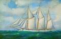 Ruth Dawes Wilcox American b 1908 Sailing Vessel