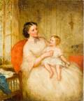 Attributed to Lilly Martin Spencer American 18221902 Mother and Child