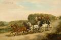 Attributed to HF Jones British 19th Century Coaching Scene