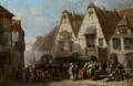 Leonard Saurfelt French fl 1840 Marketplace