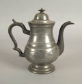 Meriden Connecticut pewter coffee pot ca 1825