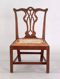Pennsylvania Chippendale mahogany commode chair ca 1775