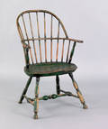 Lancaster County Pennsylvania sackback windsor chair ca 1780