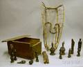 Group of Ethnographic Wood Carvings and a Box