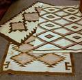 Three Navajo Grey Hill Wool Rugs