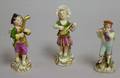 Three Small Continental Porcelain Figures of Musicians