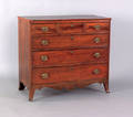 Pennsylvania Federal walnut chest of drawers ca 1805